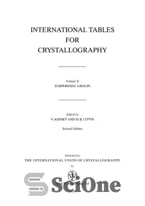 دانلود کتاب International Tables for Crystallography Volume E ...